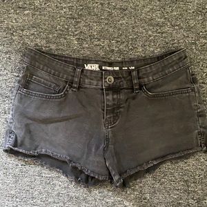 Vans black jean shorts